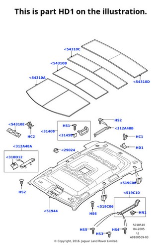 Land rover genuine - land, clamp