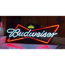Budweiser Lighted Sign Bowtie