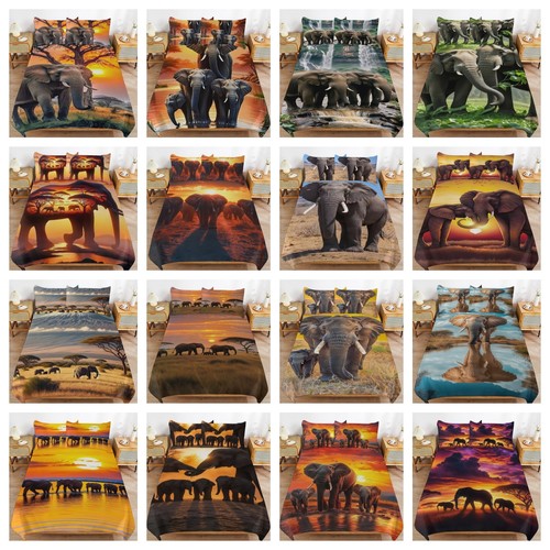 Elephant animal quilt duvet - elephant,