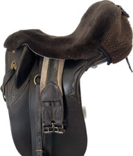 Sheepskin Seat Saver For Stock or Swinging Fender saddle Brown AUSTRALIAN MADE