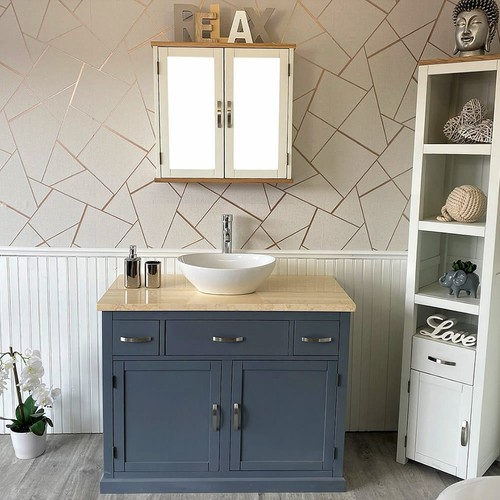 Bathroom vanity grey wash - bathroom,