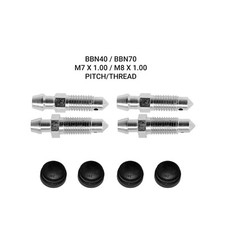 BRAKE CALIPER BLEED NIPPLES SCREWS FITS: MITSUBISHI SHOGUN PAJERO 00-07 NIP2008A