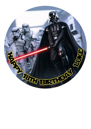 Star wars personalized cake - wars,