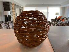 Driftwood Globe Hurricane Lantern