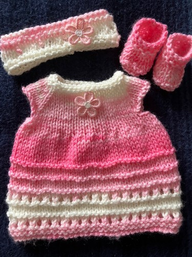 Hand knitted dolls clothes - clothes, *