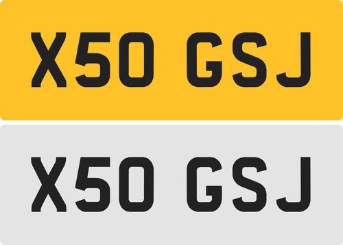 Gsj private number plate - gsj,