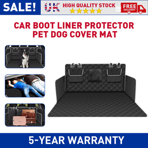 Black car quilted boot liner - boot,