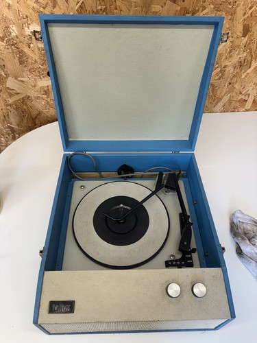 Vintage blue tellux portable - blue,