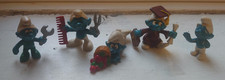 5 x smurfs toy / figures - see
