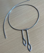 925 Silver Modernist Design CARRICK Pendant/  Necklace/ Choker 40cm/ Signed