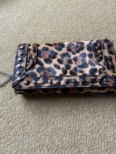 ** REDUCED ** ZARA LEOPARD STUDDED BAG/CLUTCH