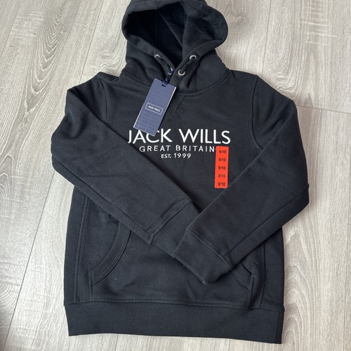 Black jack wills hoodie size - black,