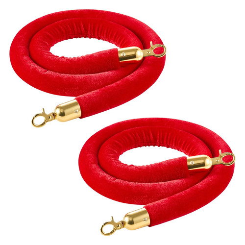 2pcs red velvet - 2pcs, stanchion