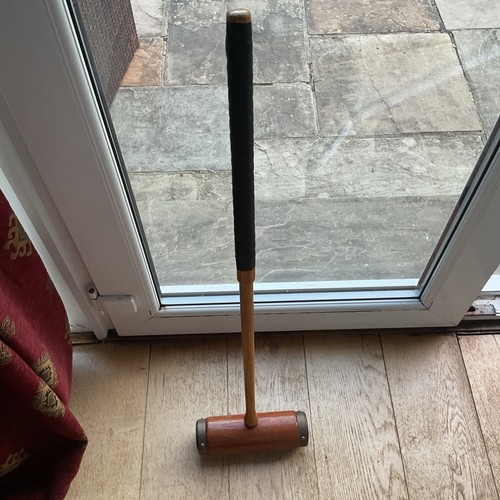 Vintage wood croquet - wood, mallet