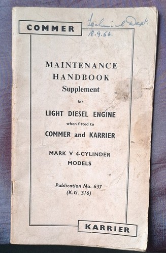 Commer karrier maintenance - -karrier,