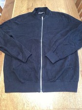 Primark Honeycomb Navy Jacket Cardigan Zipped Large