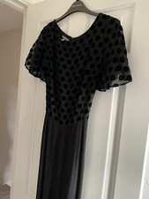 Superb Laura Ashley Black Evening Wear Jumpsuit - Size 10 - Never Worn