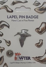 Woodcock bird lapel pin badge - woodcock,