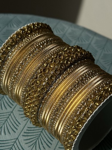 Gold south asian bangle - south,