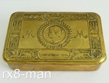 WW1 WORLD WAR ONE GENUINE BRASS PRINCESS MARY 1914 CHRISTMAS TIN