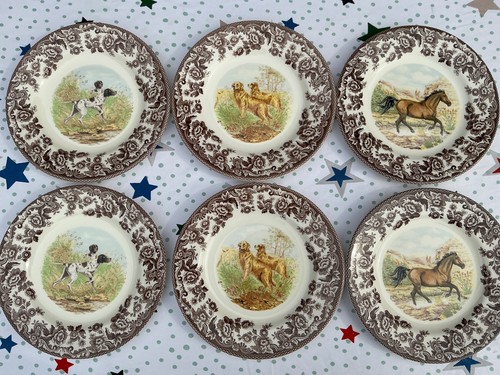 Spode pottery woodland plates - spode,