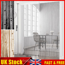 Door Curtain Beads Fringe Curtain, 100 x 200cm Room Divider Hallway Bead Curtain