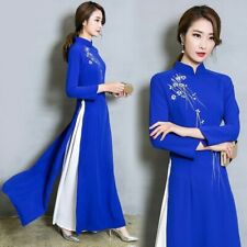 Lady Floral Long Dress Chinese