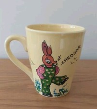 Vintage Mug Hand Painted Studio Pottery Craft Squirrel Tufty Club Rare 70s Gift 