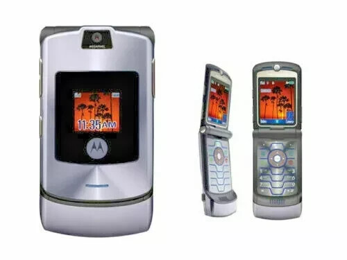 Motorola v3i silver camera - silver,