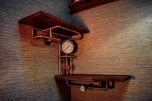 Steampunk shelving retro - steampunk,