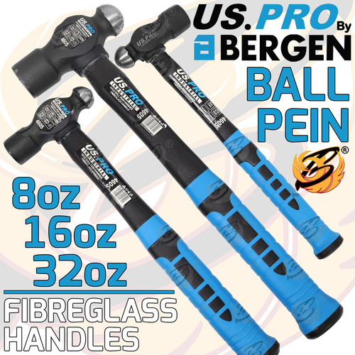 Pro ball pein hammer set - pein,