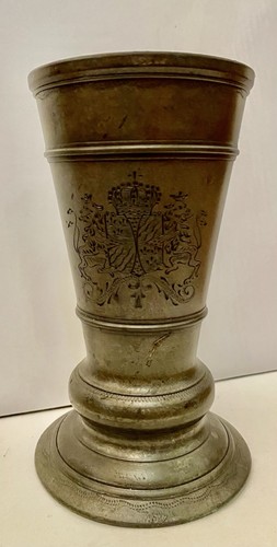 Antique swedish pewter beaker - swedish,