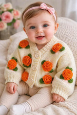 Baby Girl Cardigan Handmade