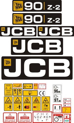 Jcb mini digger decal - jcb,