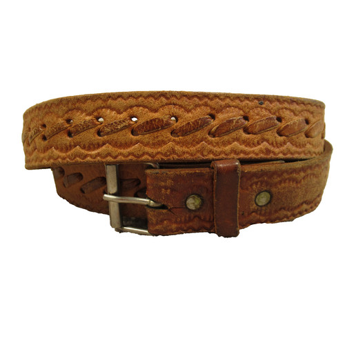 Vintage womens leather belt - vintage,