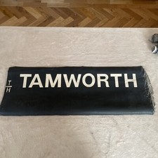 Vintage Linen Bus Destination Blind Sign Reel Tamworth