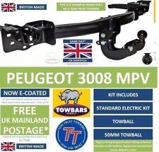 Towbar for Peugeot 3008 Crossover 2009 to 2017 Flange  Tow-Trust TP8 Tow Bar