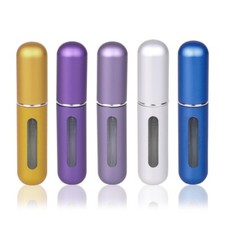 5 Pcs Perfume Atomizer 5ML Refillable Empty Spray Bottle Mini Pocket Perfumes