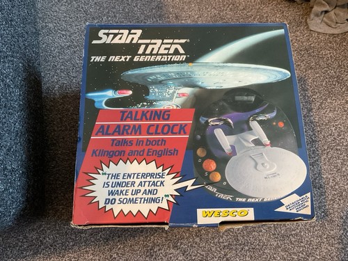 Star trek talking alarm clock - star,