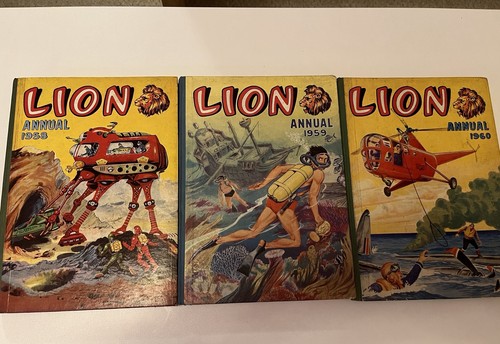 Lion annuals vintage 1958 1959 - vintage,