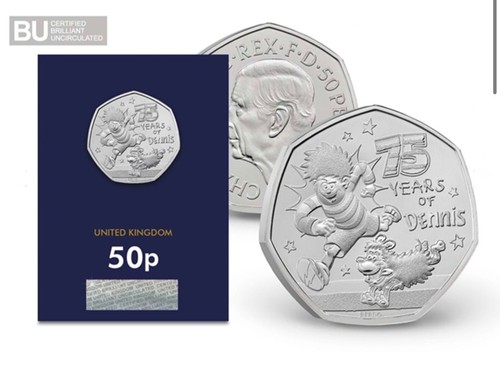 New 2026 50p dennis the - new,