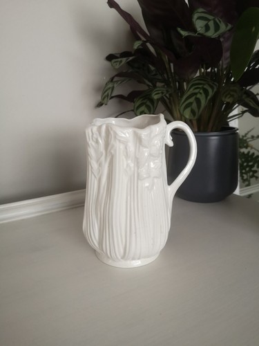 Vtg white ceramic celery - ceramic,