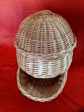 Vintage Tiered Wicker Storage