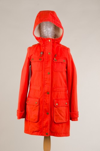 Boden orange parka - size, 10