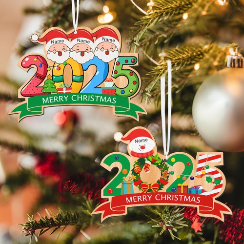 Personalised wooden christmas - personalised,