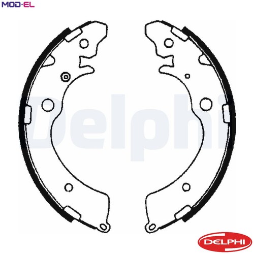 Brake shoe set - shoe, ls1641