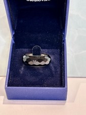 Swarovski nirvana ring - nirvana, jet