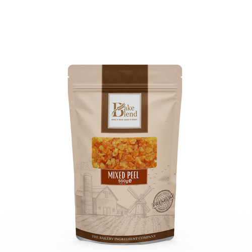 Glace mixed peel 500g dried - mixed,