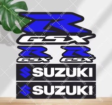 SuzukI GSXR Silver Red Badge