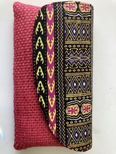 Handmade Fabric Clutch Bag /